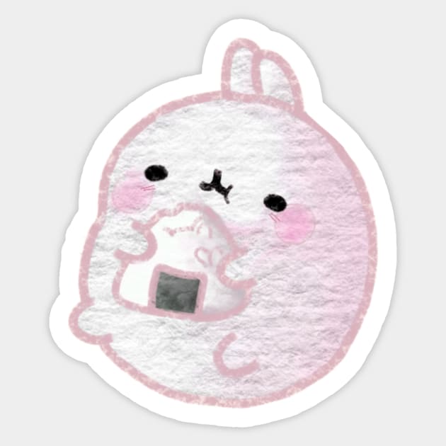 Cute rabbit sushi Sticker by Mydrawingsz